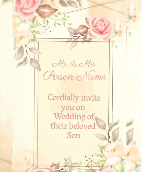 Pain Stoke Transition Wedding Invitation