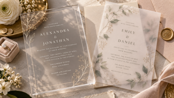 Acrylic, Vellum & Beyond: Is a “Not-Paper” Invitation Right for You?